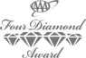The image shows the "AAA Four Diamond Award" logo with decorative diamonds and script text.